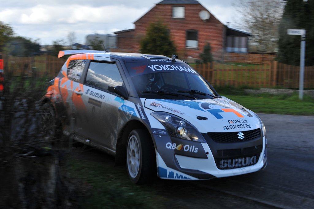 Kenneth Madsen og Mette Felthaus havde fart på Cimbern Rally
(Foto: Morten Alstrup)